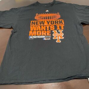 Majestic Mets 2015 Postseason T-Shirt Men’s XL